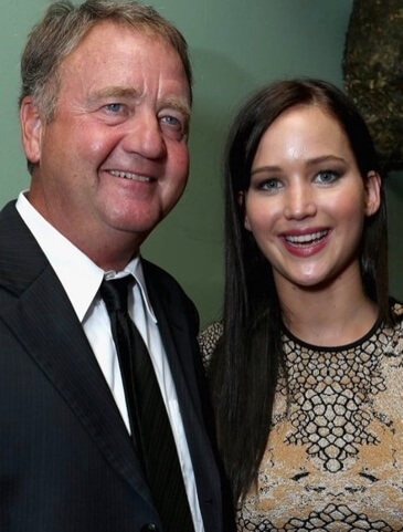 Gary Lawrence with his daughter Jennifer Lawrence